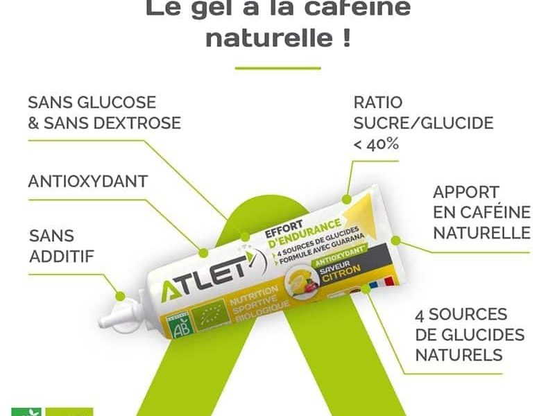 Gels energetique Atlet citron